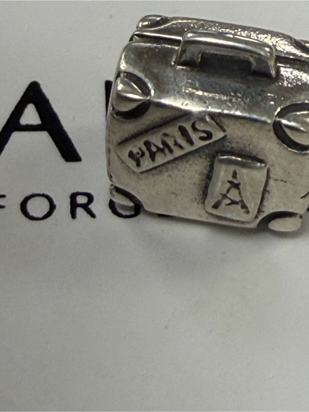 Authentic Pandora suitcase charm Silver - Picture 2 of 3